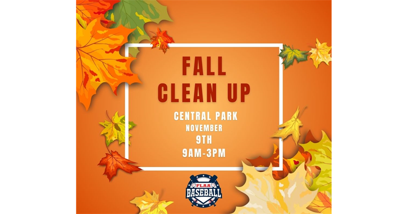 Fall Clean Up November 9 - 9AM